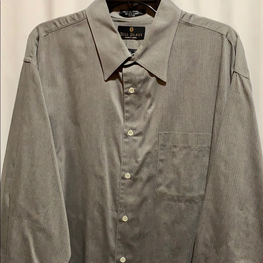 BILL BLASS BLACK LABEL DRESS SHIRT SZ 17 1/2 34/35
